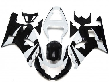 White Glossy Black OEM Style 2001-2003 Suzuki GSXR 600 / GSXR 750 Motorcycle Fairings