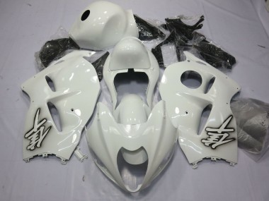 Glossy White 1996-2007 Suzuki GSXR 1300 Motorcycle Fairings