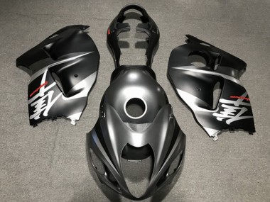 Matte Silver Black 1996-2007 Suzuki GSXR 1300 Motorcycle Fairings