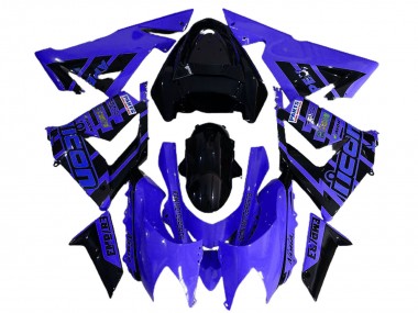 Blue and Black Logo 2004-2005 Kawasaki ZX10R Motorcycle Fairings
