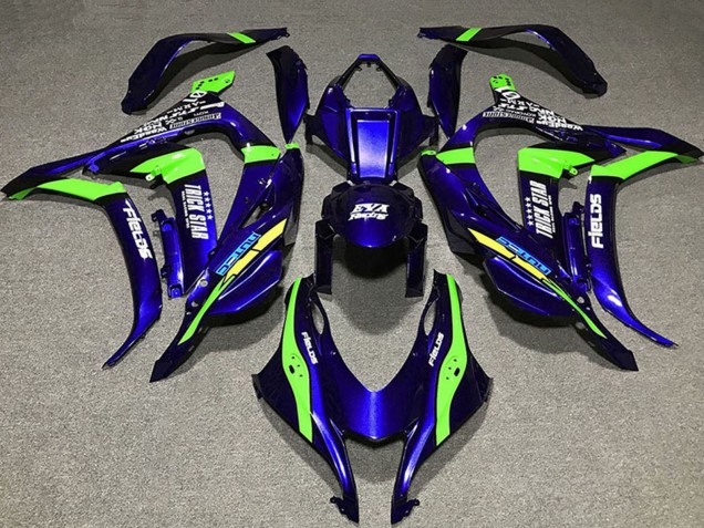 Deep Blue Green Trick Star Eva Racing 2016-2020 Kawasaki ZX10R Motorcycle Fairings