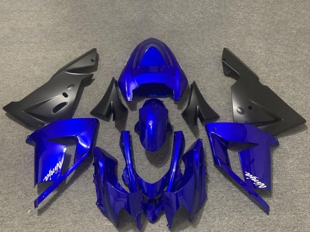 Glossy Blue and Black 2004-2005 Kawasaki ZX10R Motorcycle Fairings