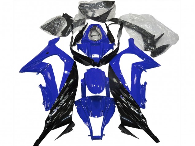 Blue Glossy Black 2011-2015 Kawasaki ZX10R Motorcycle Fairing