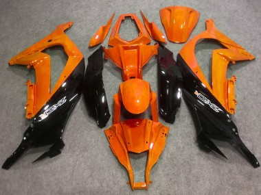 Orange Glossy Black 2016-2020 Kawasaki ZX10R Motorcycle Fairings