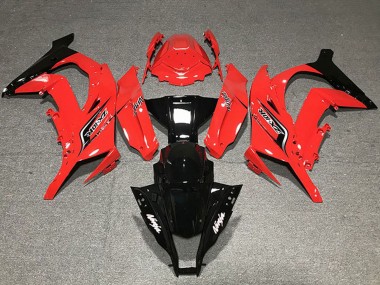 Red Glossy Black 2011-2015 Kawasaki ZX10R Motorcycle Fairings