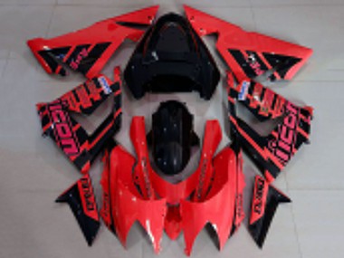 Red and Black Logo 2004-2005 Kawasaki ZX10R Motorcycle Fairings