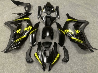 Matte Black Yellow Ninja 2016-2020 Kawasaki ZX10R Motorcycle Fairings