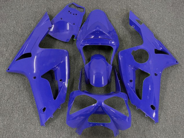 Blue 2003-2004 Kawasaki ZX6R Motorcycle Fairings