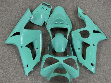 Cyan 2003-2004 Kawasaki ZX6R Motorcycle Fairings
