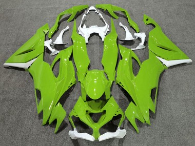 White Green 2019-2022 Kawasaki ZX6R Motorcycle Fairings