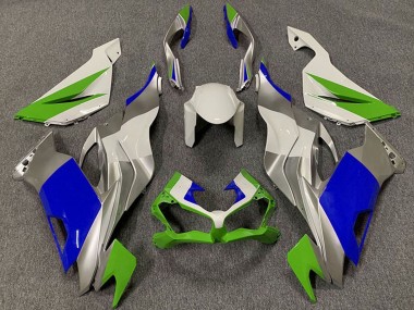 White Silver Green Blue 2019-2022 Kawasaki ZX6R Motorcycle Fairings