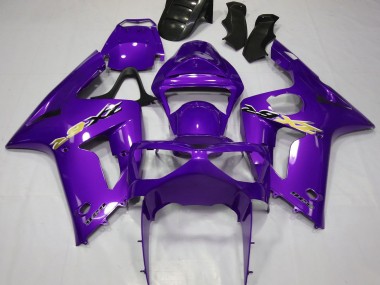 Purple 2003-2004 Kawasaki ZX6R Motorcycle Fairings