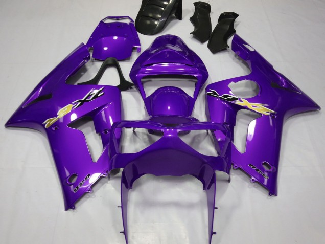 Purple 2003-2004 Kawasaki ZX6R Motorcycle Fairings