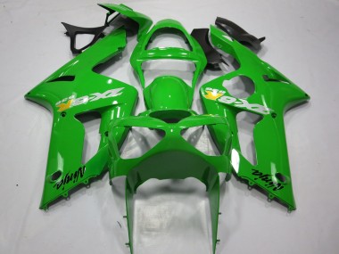 Green OEM Style 2003-2004 Kawasaki ZX6R Motorcycle Fairings