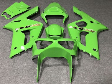 Light Green 2003-2004 Kawasaki ZX6R Motorcycle Fairings