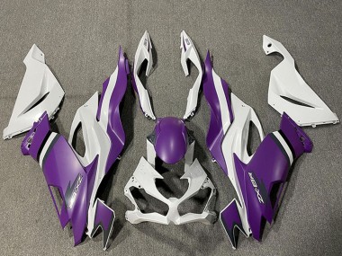 White Purple 2019-2022 Kawasaki ZX6R Motorcycle Fairings