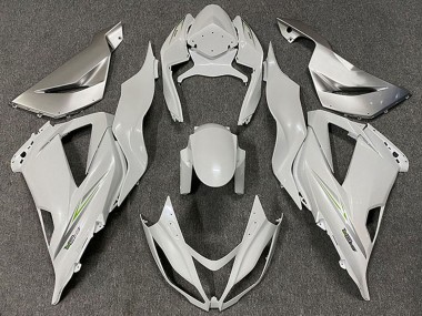 Pearl White Green 2013-2018 Kawasaki ZX6R Motorcycle Fairings
