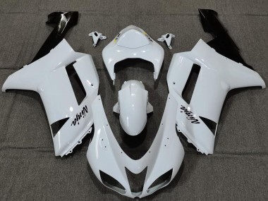 Plain White Gloss 2007-2008 Kawasaki ZX6R Motorcycle Fairings