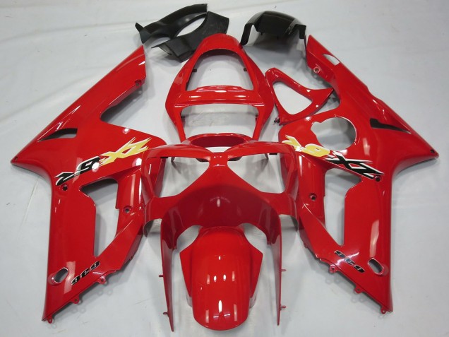 Red 2003-2004 Kawasaki ZX6R Motorcycle Fairings