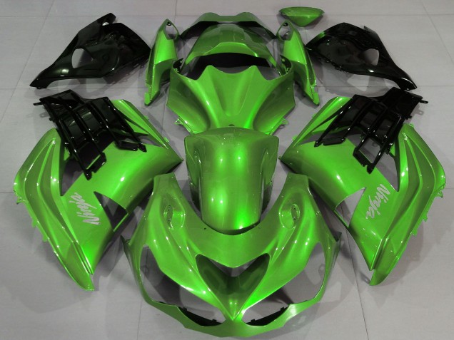 Liquid Green Black 2012-2024 Kawasaki ZX14R ZZR1400 Motorcycle Fairings