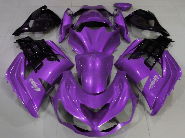 Purple Black 2012-2024 Kawasaki ZX14R ZZR1400 Motorcycle Fairing