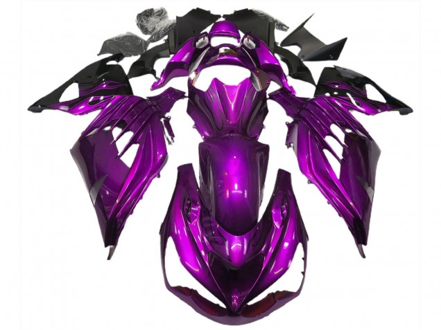 Purple Black 2012-2024 Kawasaki ZX14R ZZR1400 Motorcycle Fairings