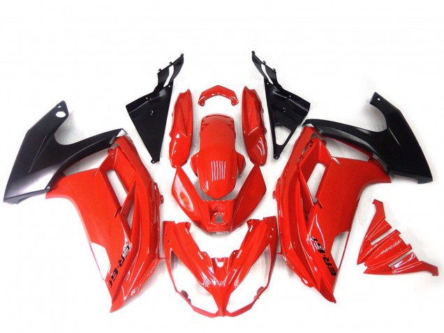 Red Glossy Black 2012-2014 Kawasaki ER6F Motorcycle Fairings