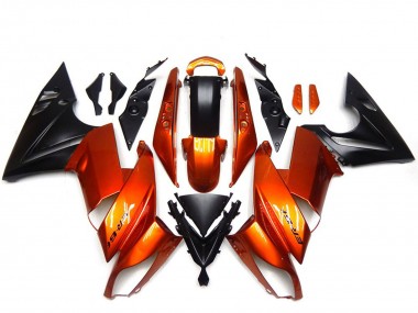 Orange Black 2009-2011 Kawasaki Ninja 650R Motorcycle Fairings