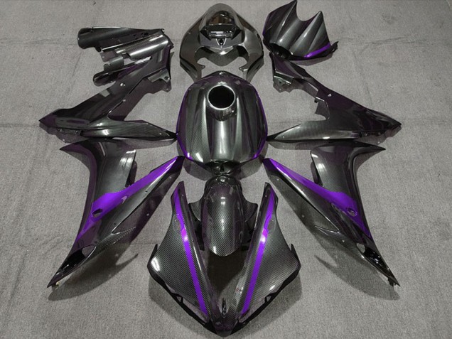 Carbon Fiber Style Purple 2004-2006 Yamaha R1 Motorcycle Fairings