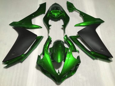 Green Matte Black 2007-2008 Yamaha R1 Motorcycle Fairings
