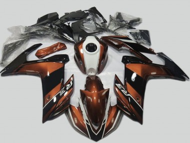 Brown White Black 2015-2018 Yamaha R3 Motorcycle Fairings