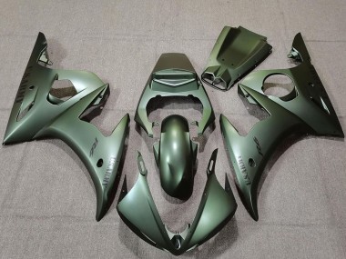Army Green 2003-2004 Yamaha R6 Motorcycle Fairings