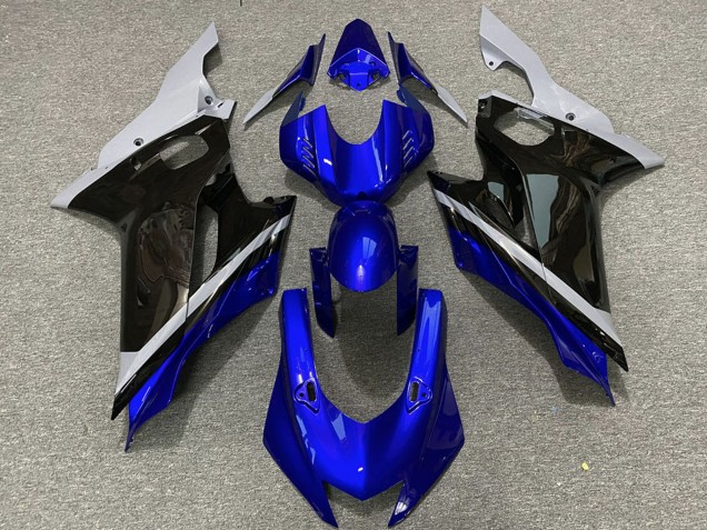 Grey Blue Glossy Black 2017-2023 Yamaha R6 Motorcycle Fairings