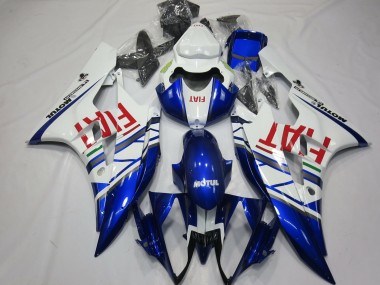 White Blue Red Fiat Motul Michelin 2006-2007 Yamaha R6 Motorcycle Fairings