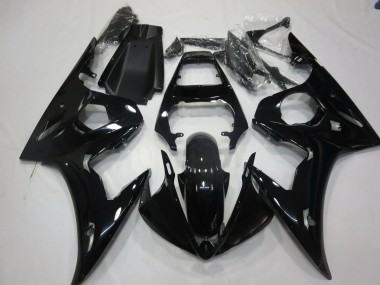 Glossy Black 2005 Yamaha R6 Motorcycle Fairings