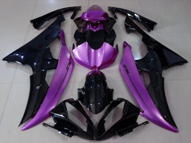 Purple Glossy Black 2008-2016 Yamaha R6 Motorcycle Fairings