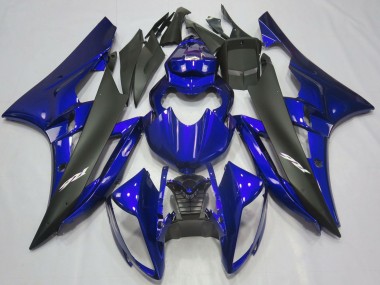 Blue Matte Black 2006-2007 Yamaha R6 Motorcycle Fairings