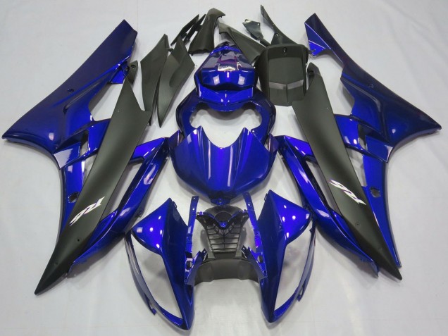 Blue Matte Black 2006-2007 Yamaha R6 Motorcycle Fairings