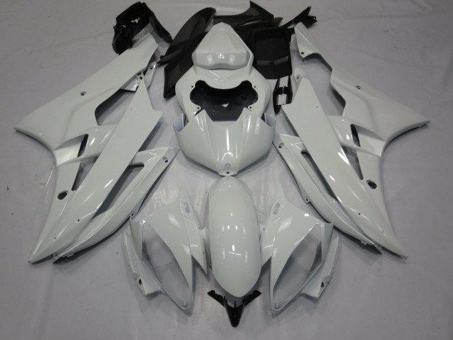Glossy White 2006-2007 Yamaha R6 Motorcycle Fairings
