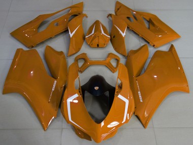 Brown White 2011-2014 Ducati 1199 Motorcycle Fairings