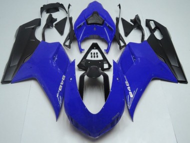 Blue Matte Black 2007-2014 Ducati 848 Motorcycle Fairings