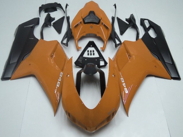 Brown Matte Black 2007-2014 Ducati 848 Motorcycle Fairings