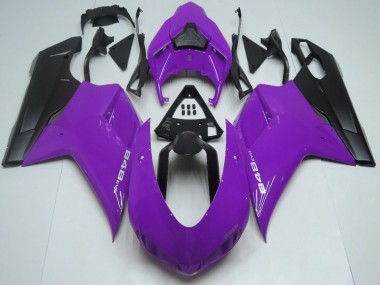Purple Matte Black 2007-2014 Ducati 848 Motorcycle Fairings
