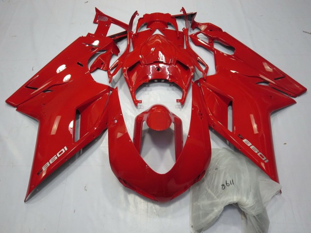 Red 2007-2014 Ducati 1098 Motorcycle Fairings