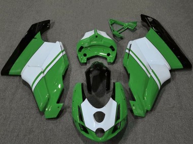 White Green Glossy Black 2003-2004 Ducati 749 999 Motorcycle Fairings