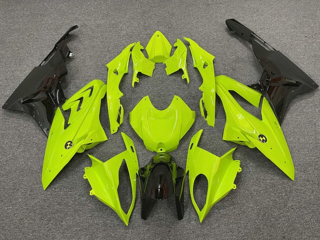 Neon Yellow Glossy Black 2009-2014 BMW S1000RR Motorcycle Fairings