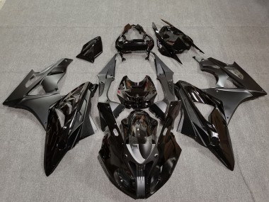 Glossy Black Matte Black Carbon Fiber 2009-2014 BMW S1000RR Motorcycle Fairings