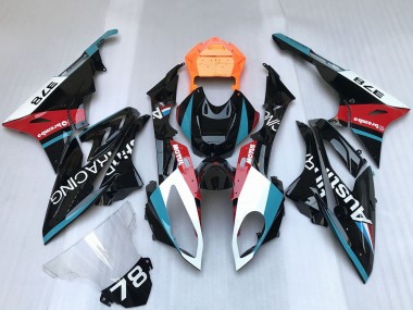 White Blue Red Orange Motul Austin Racing 2009-2014 BMW S1000RR Motorcycle Fairings