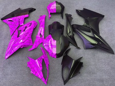 Pink Matte Black Split 2015-2016 BMW S1000RR Motorcycle Fairings