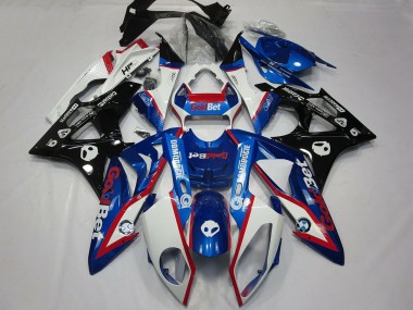 White Red Blue Glossy Black GoldBet HP 2009-2014 BMW S1000RR Motorcycle Fairings